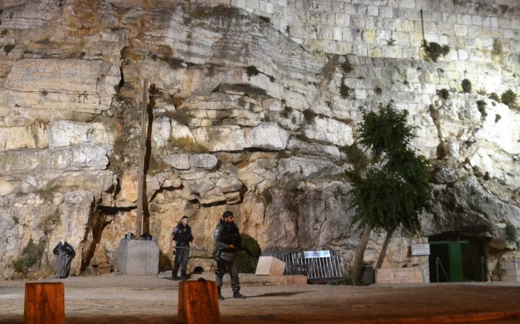 Two soldiers near Zediakuh Cave Jerusalem Old City