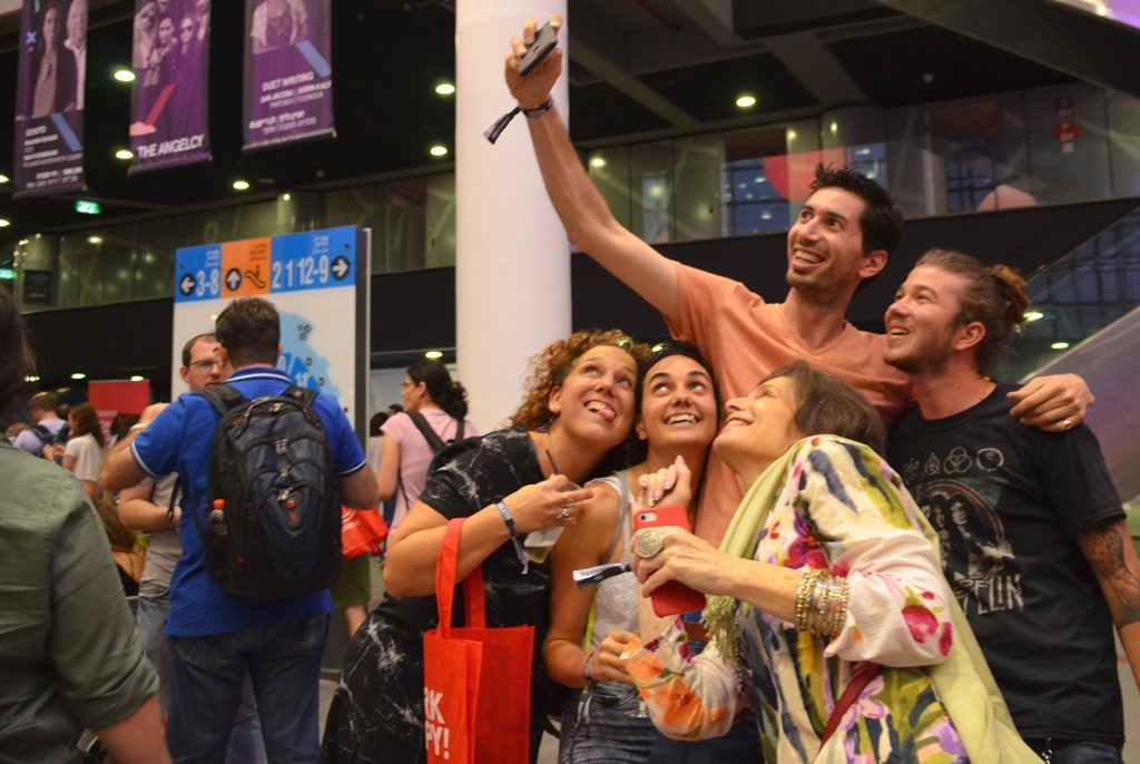 Selfie at Creator Awards in Jerusalem Israel for WeWork