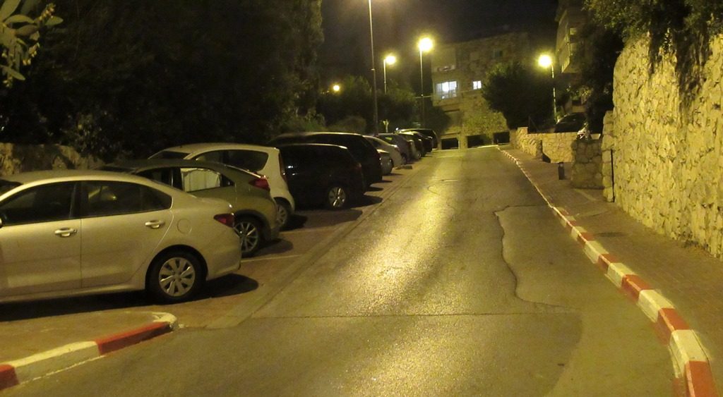 Photo of Jerusalem Israel Dov Kimche Street at night 