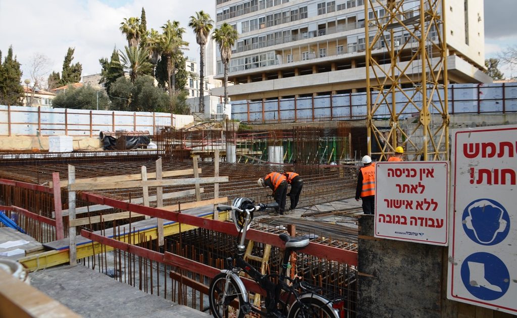 Construction site in Jerusalem Israel 
