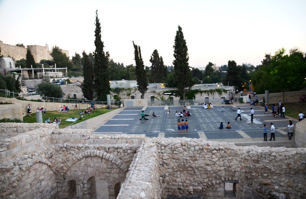 Fountain in Teddy Park Jerusalem Israel
