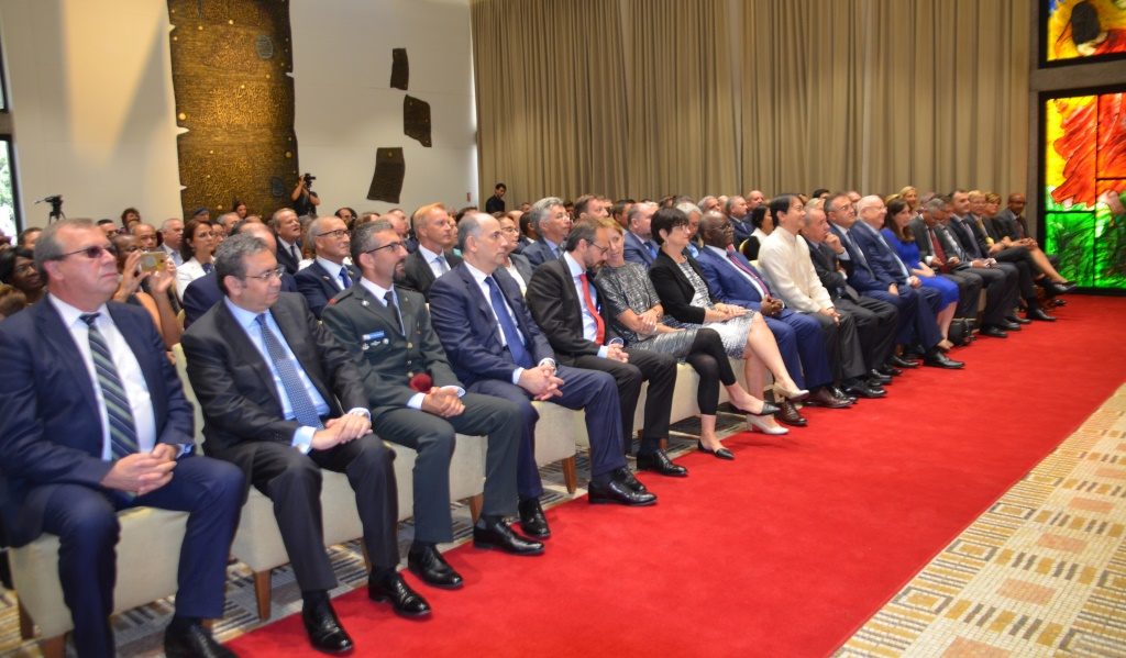 Diplomats at Beit Hanasi for New Year reception 