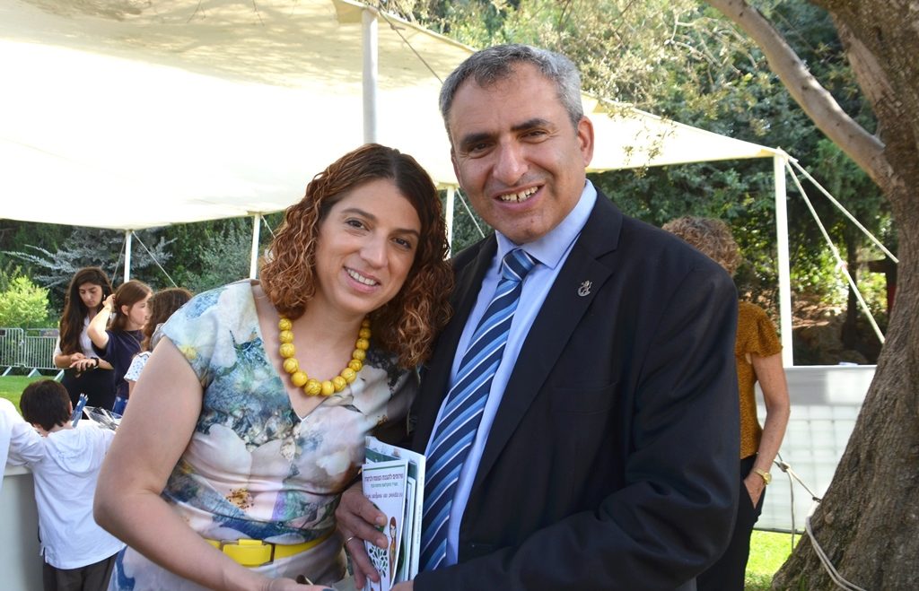 Zeev and Maria Elkin at Beit Hanasi for Sukkot