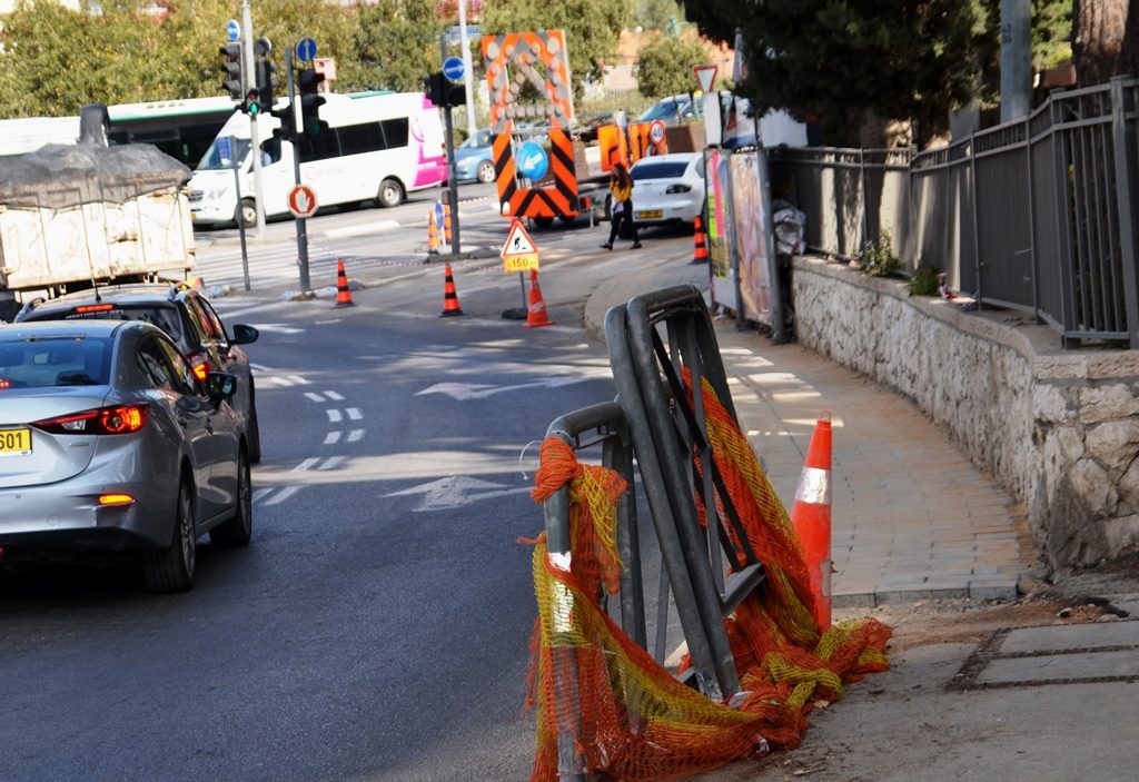 Jerusalem street and sidewalk repair