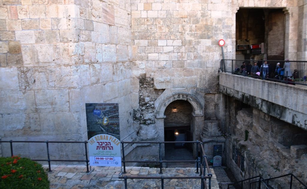Roman Plaza Entrance to Old City 