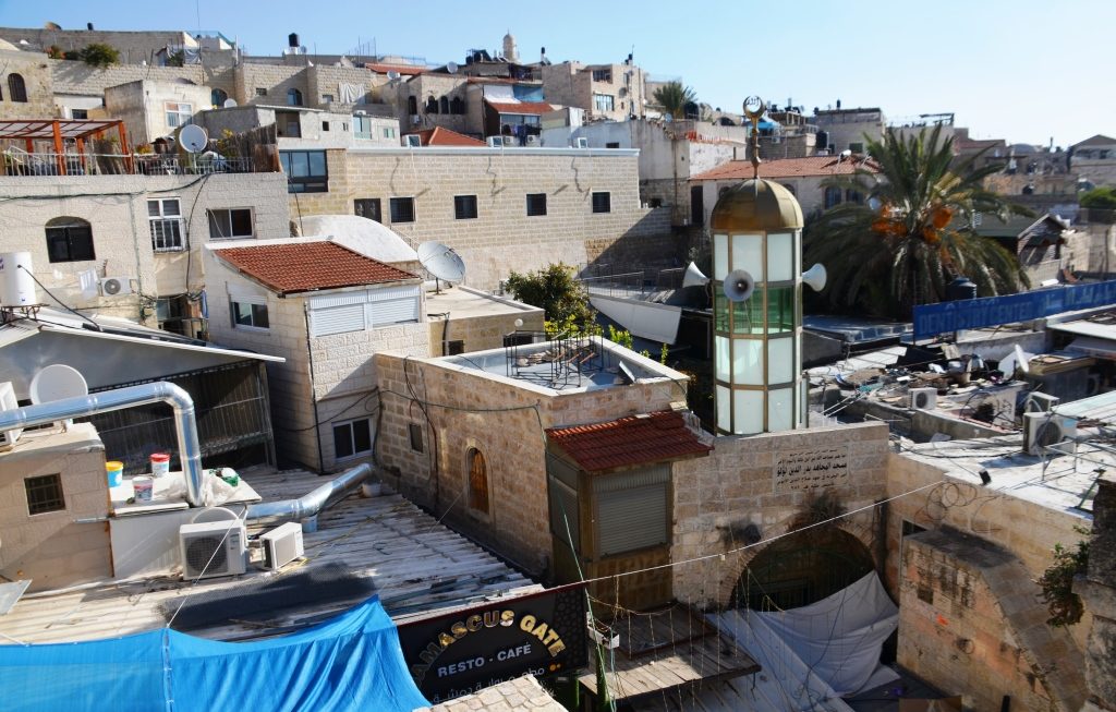 Inside the Muslim Quarter on top 