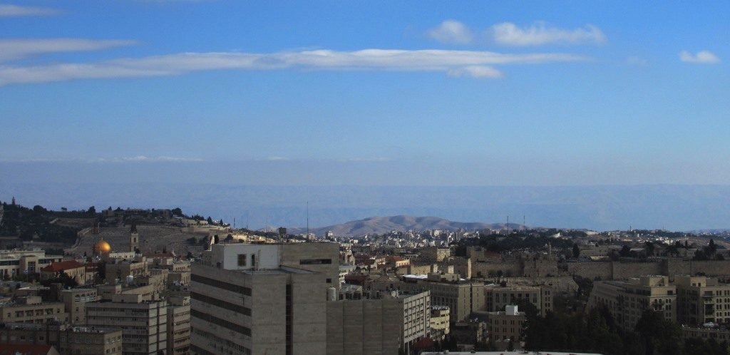 View of Jordan from Jerusalem Israel 