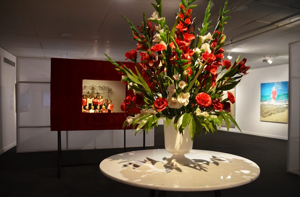 Shira Zelwer wax flowers and diorama 