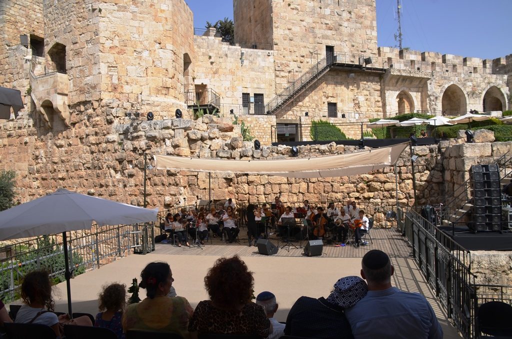 Tower of David on Jerusalem Day 