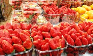 Machane Yehuda Market strawberries